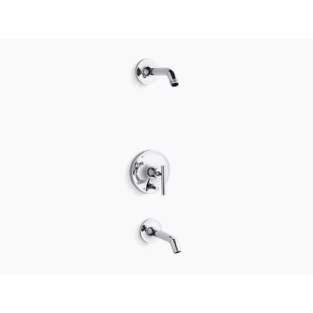 Kohler Purist B/S Trm W/Div, 35 Spt, Ls Hd-Lvr T14420-4L-CP